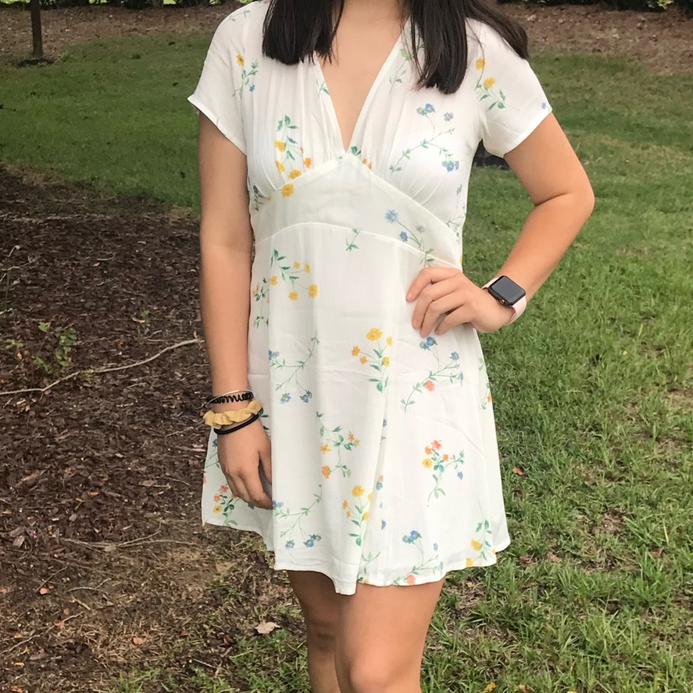 PacSun white floral sundress